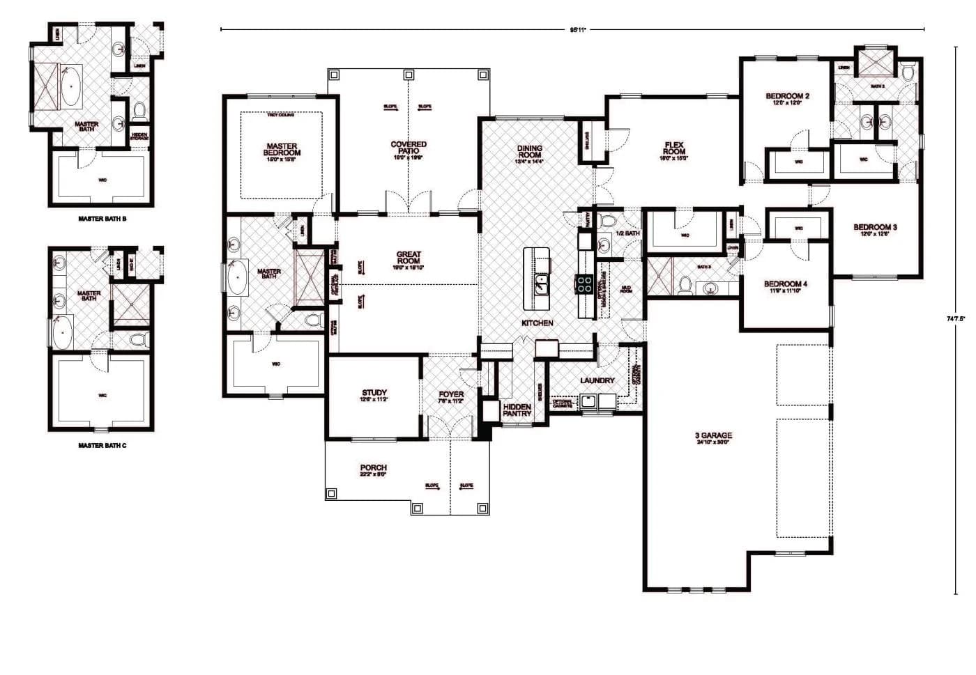 Carthage - Custom Home Floor Plan