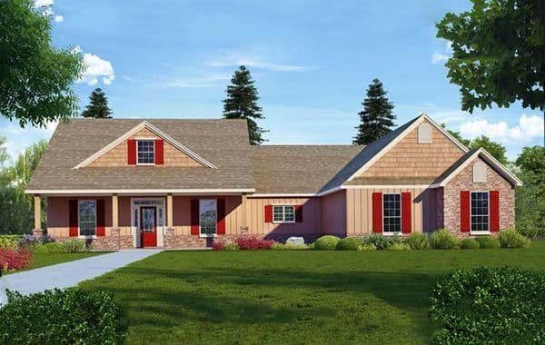 The Hillcrest B floor plan - 3 bed 2.5 bath 2,200 sq ft