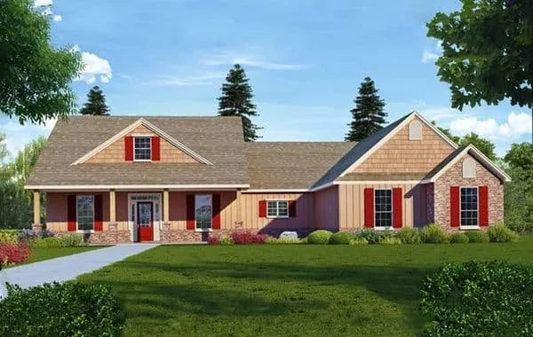 The Hillcrest B floor plan - 3 bed 2.5 bath 2,200 sq ft