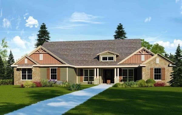 Hillsboro B custom home floor plan
