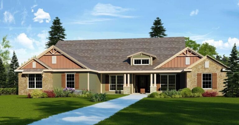 Hillsboro B custom home floor plan