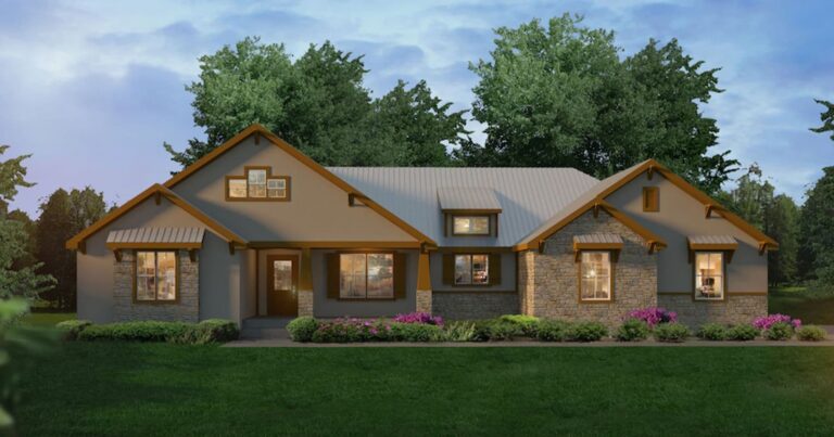 Lantana custom home floor plan