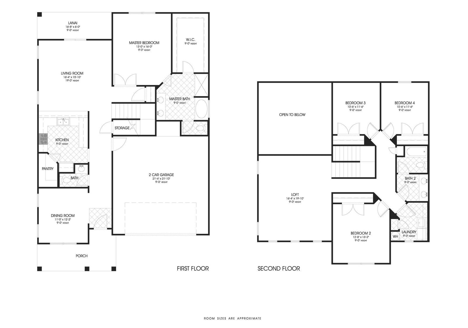 Seymour A custom home floor plan - 4 Bed / 2.5 Bath / 2,538 Sq Ft