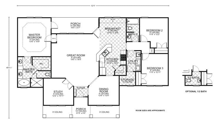 Frio custom home floor plan - 3 Bed / 2 Bath / 1,880 Sq Ft